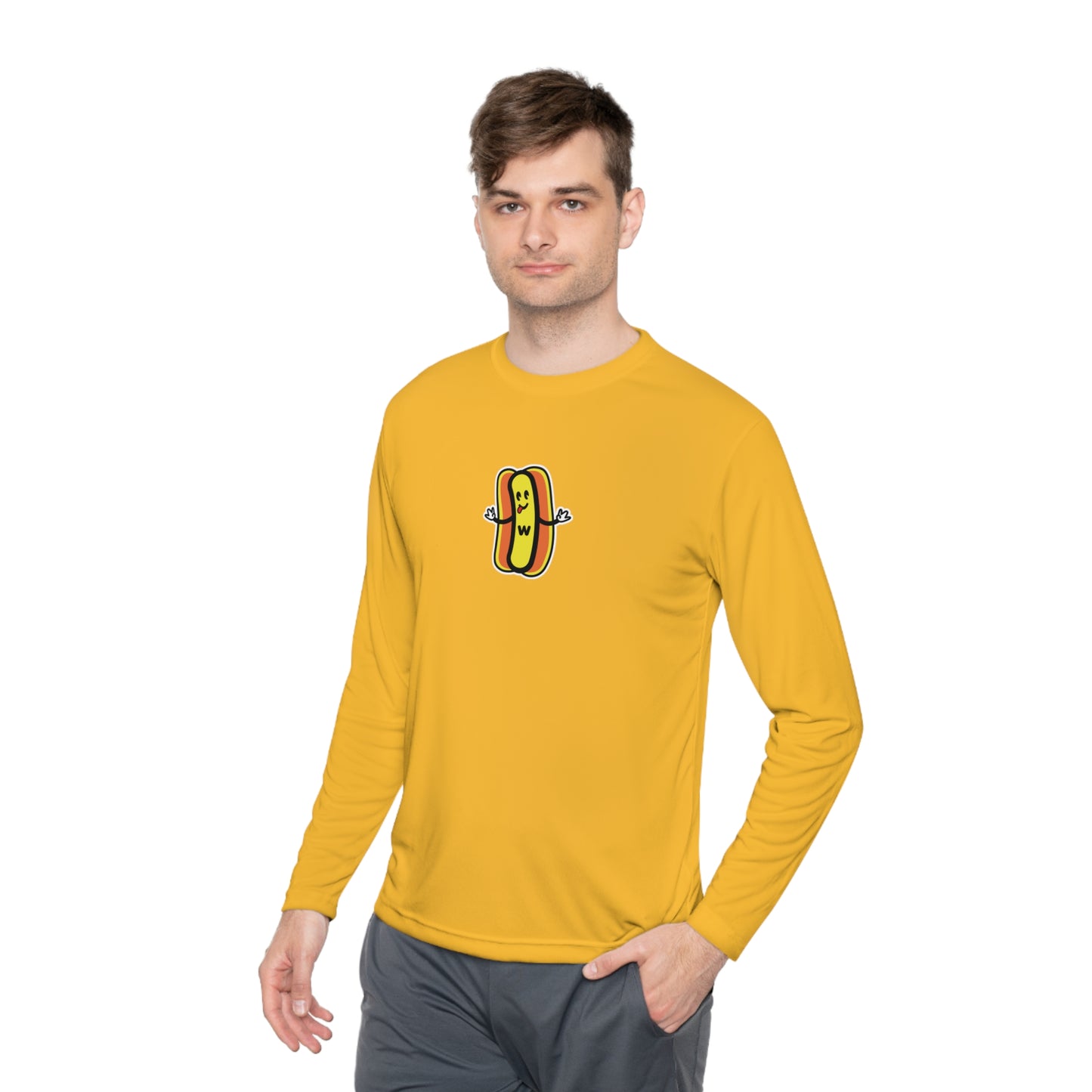 Wonder Wieners Lightweight Long Sleeve Tshirt - Logo Front, 'Stuffin Buns Since 2001' Back