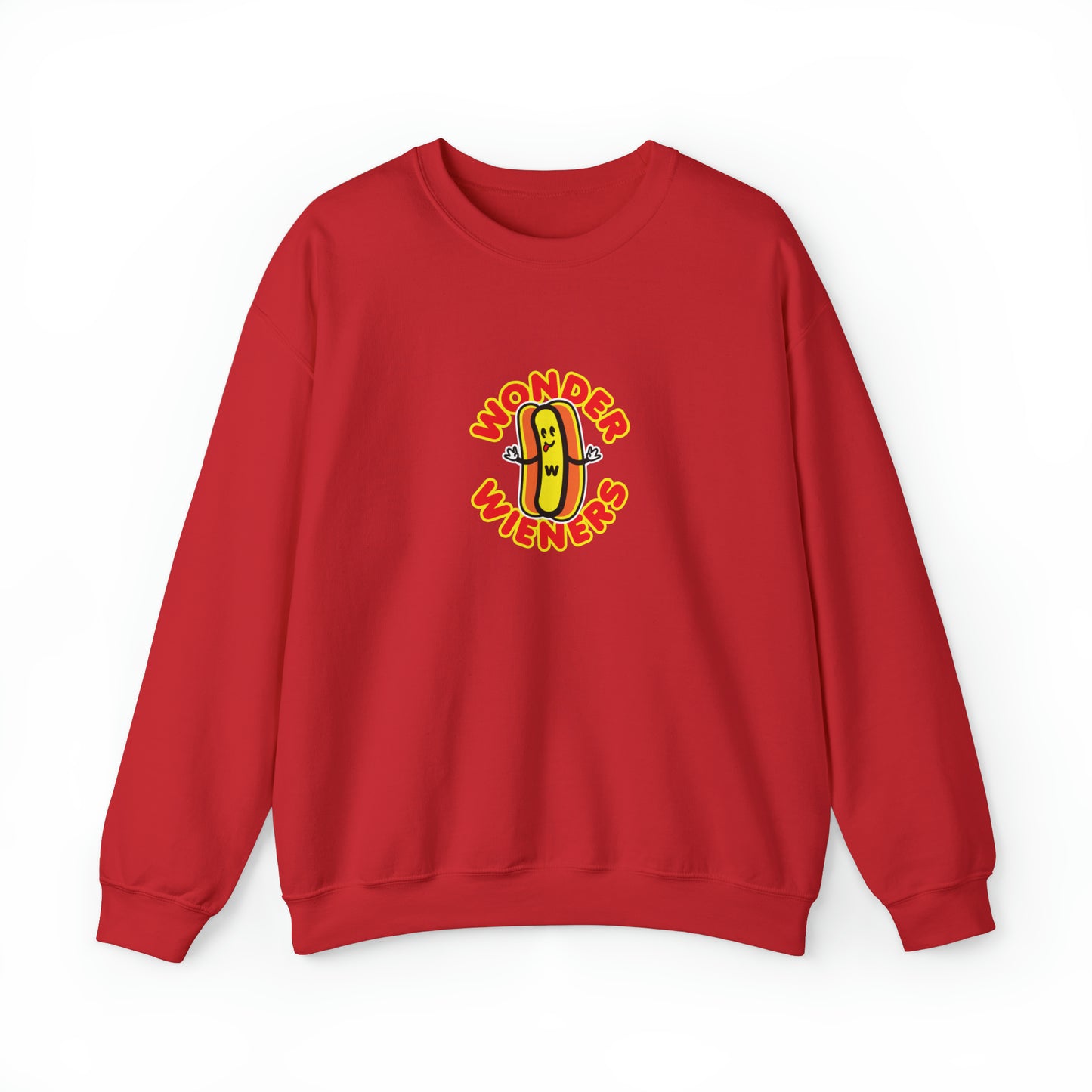 Wonder Wieners Cozy Crewneck Sweatshirt | Red
