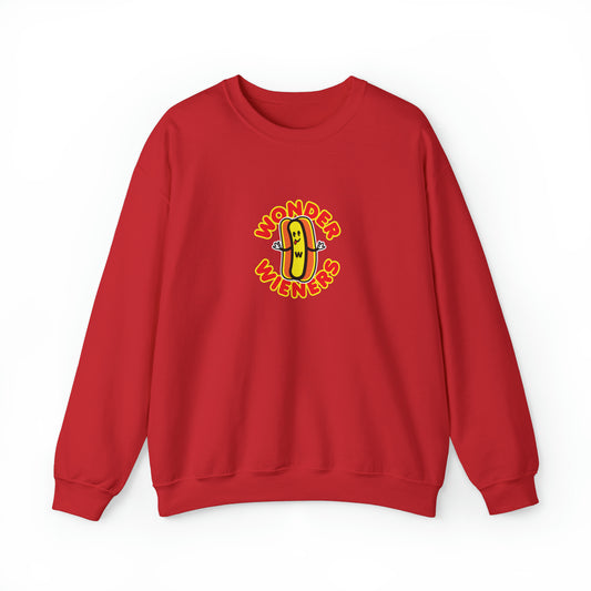 Wonder Wieners Cozy Crewneck Sweatshirt | Red