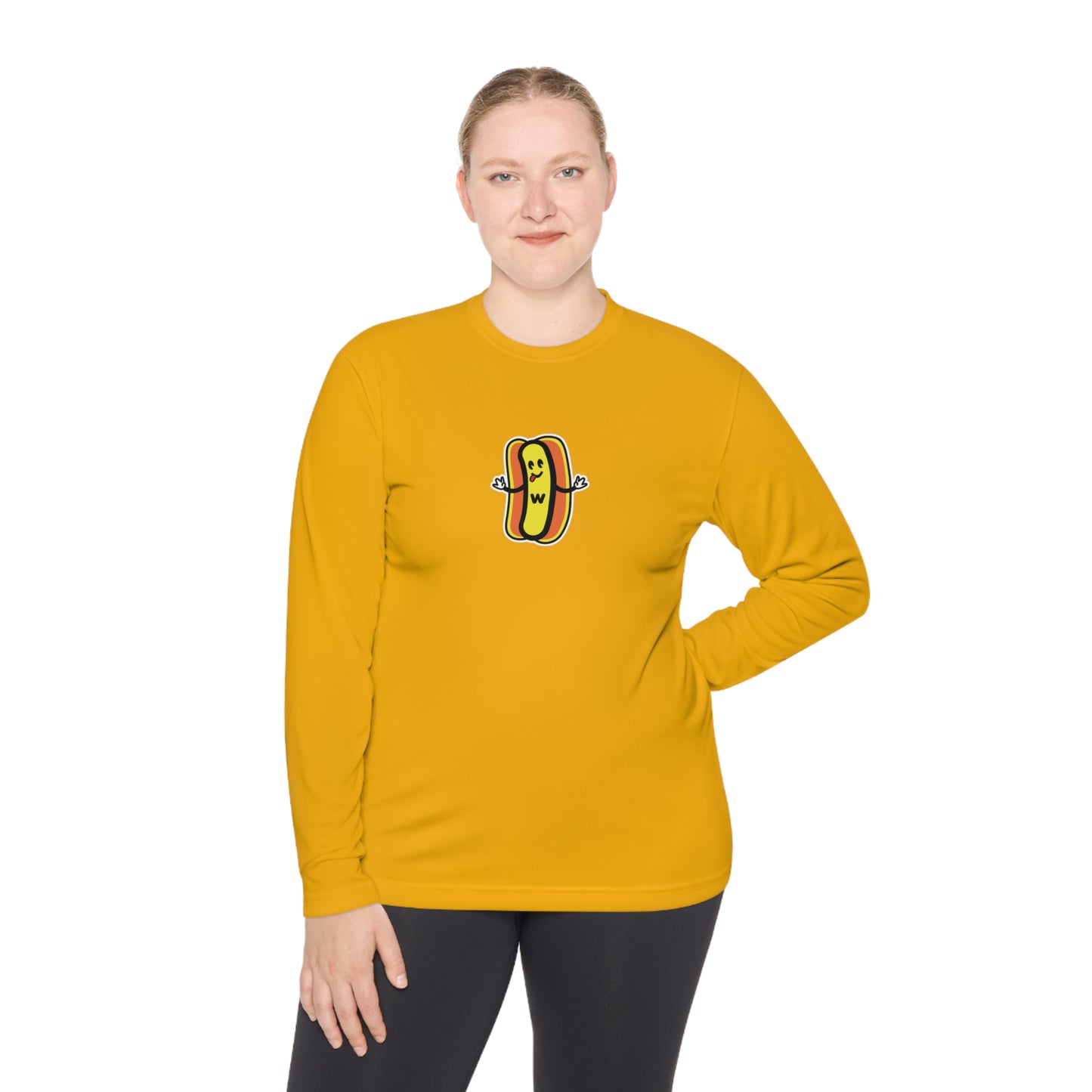 Wonder Wieners Lightweight Long Sleeve Tshirt - Logo Front, 'Stuffin Buns Since 2001' Back