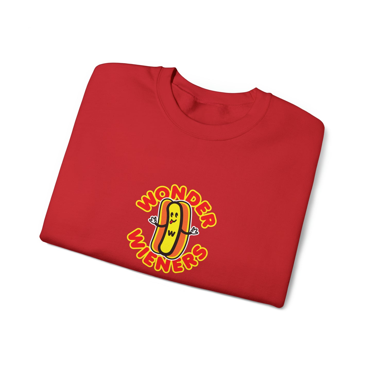 Wonder Wieners Cozy Crewneck Sweatshirt | Red